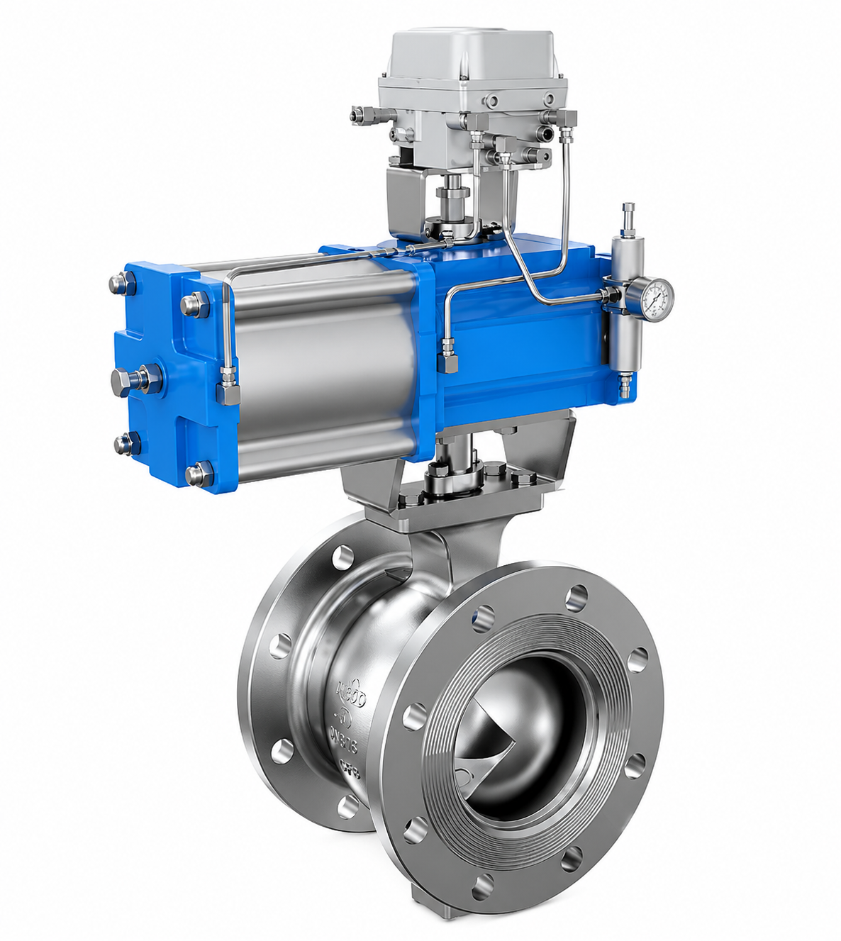 segmented control valve flanged v ball 2