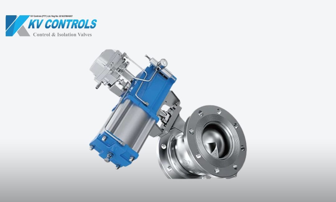 RV Series segmented ball valve with V-notch design for accurate and efficient flow control