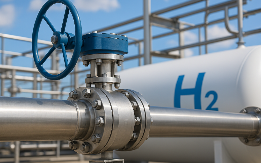 High pressure stainless steel ball valve for hydrogen service