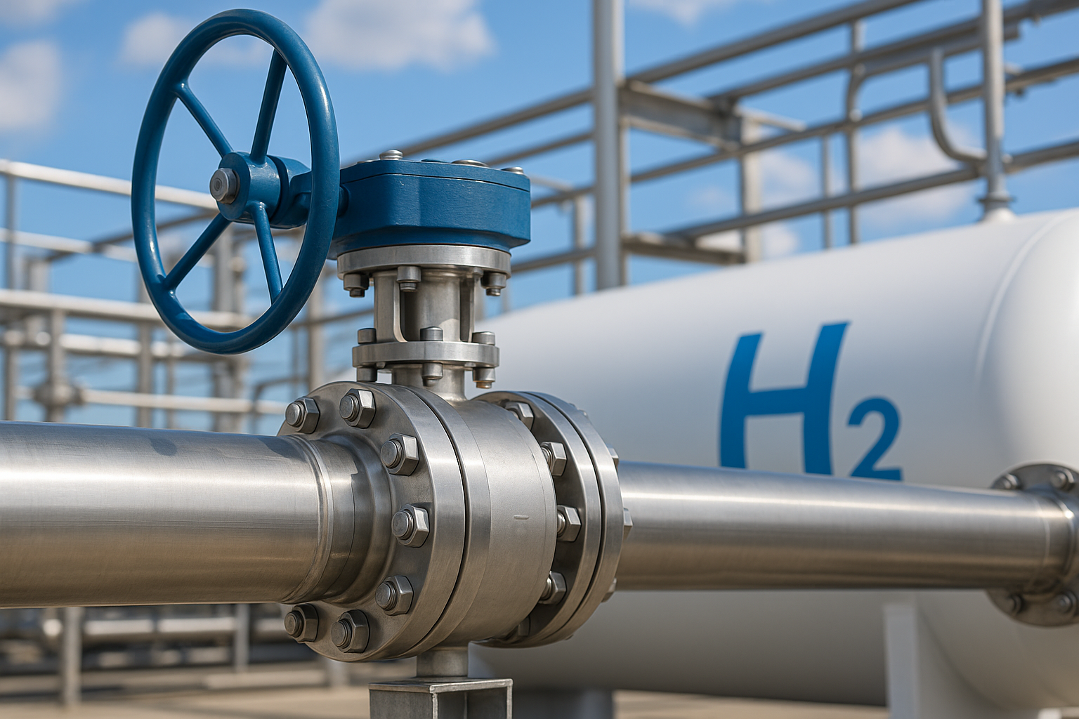High pressure stainless steel ball valve for hydrogen service