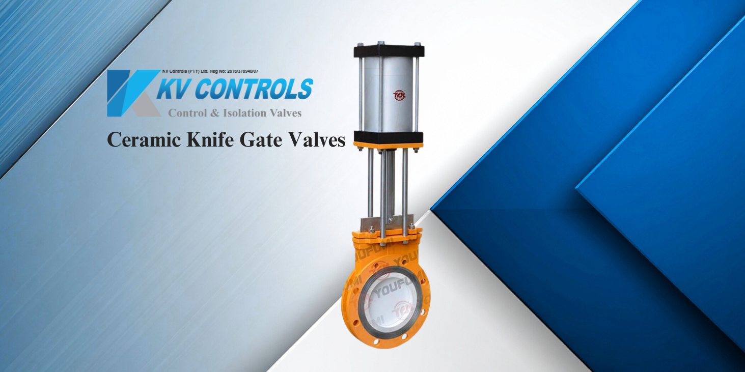 Close-up of ceramic disc and seat design inside a KV ceramic knife gate valve