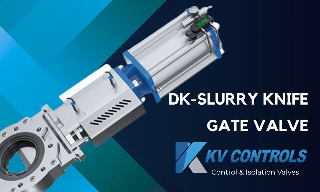DK Slurry Knife Gate Valve supplied by KV Controls in South Africa for slurry, pulp, water, and high-solids industrial applications