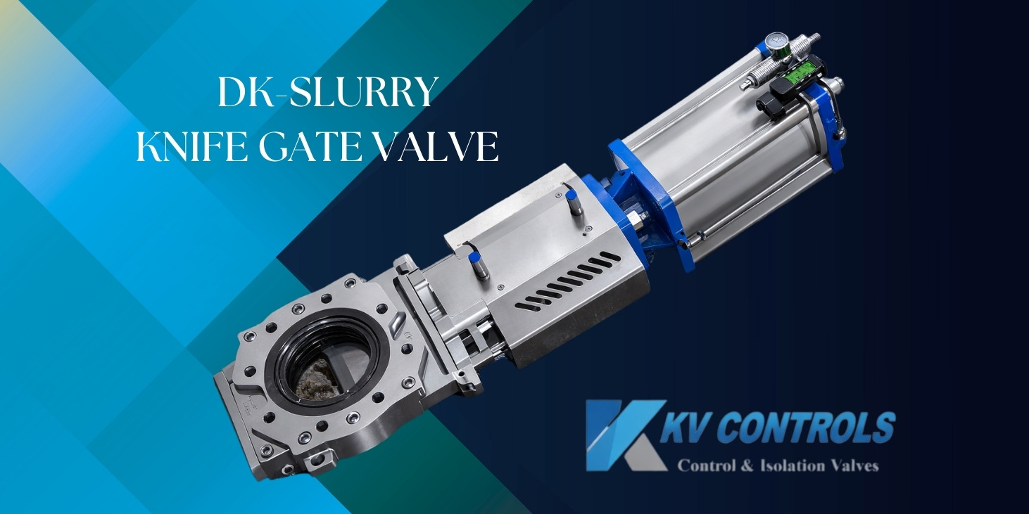 DK Slurry Knife Gate Valve supplied by KV Controls in South Africa for slurry, pulp, water, and high-solids industrial applications
