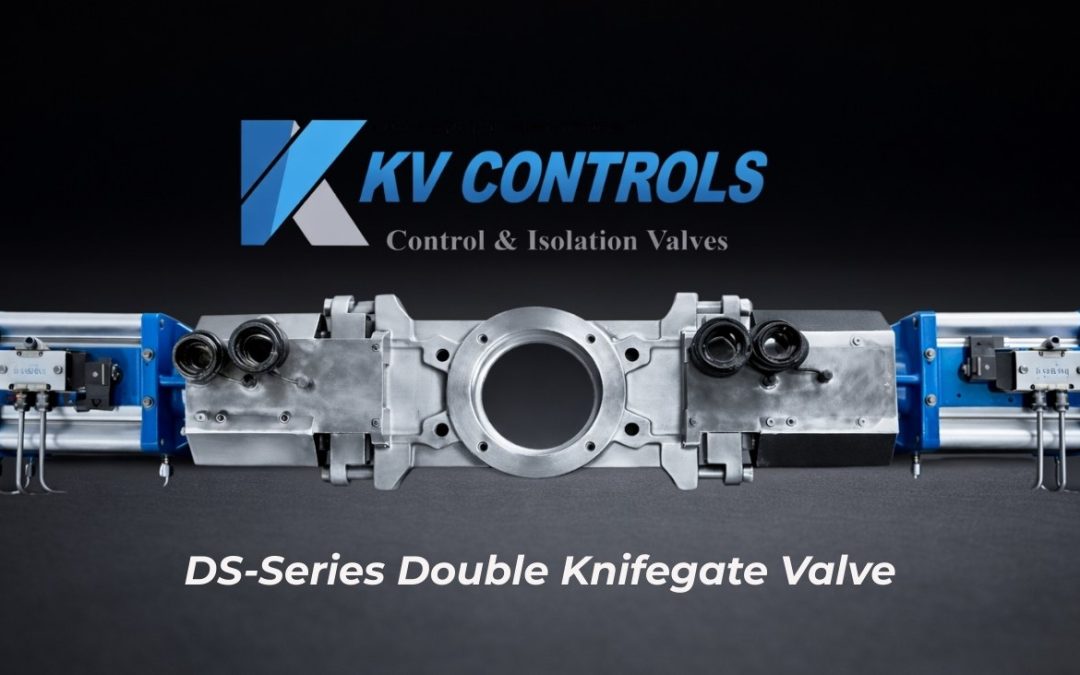 DS-Series Double Knife Gate Valve supplied by KV Controls in South Africa for pulp making, slurry, residue discharge, and sewage treatment applications