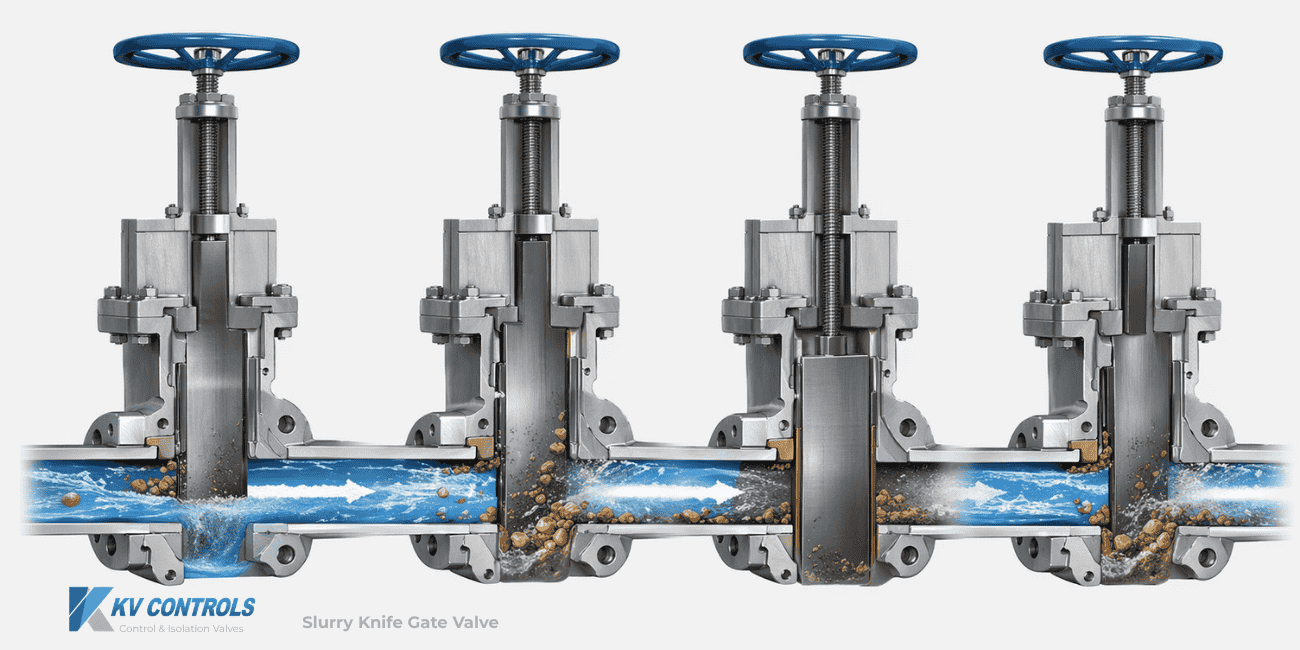 Lenor DK slurry knife gate valve installed in a South African mining pipeline handling abrasive slurry