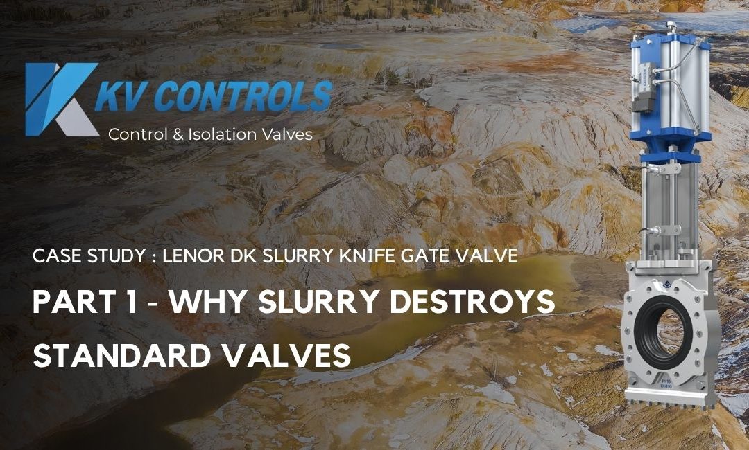 Lenor DK slurry knife gate valve installed in a South African mining pipeline handling abrasive slurry