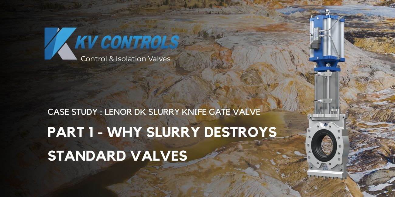 Lenor DK slurry knife gate valve installed in a South African mining pipeline handling abrasive slurry
