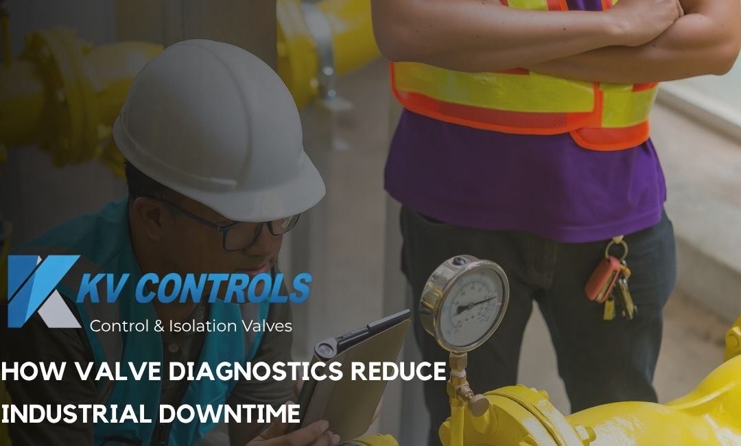 Technician reviewing valve diagnostics on an industrial control valve and positioner in a South African process plant
