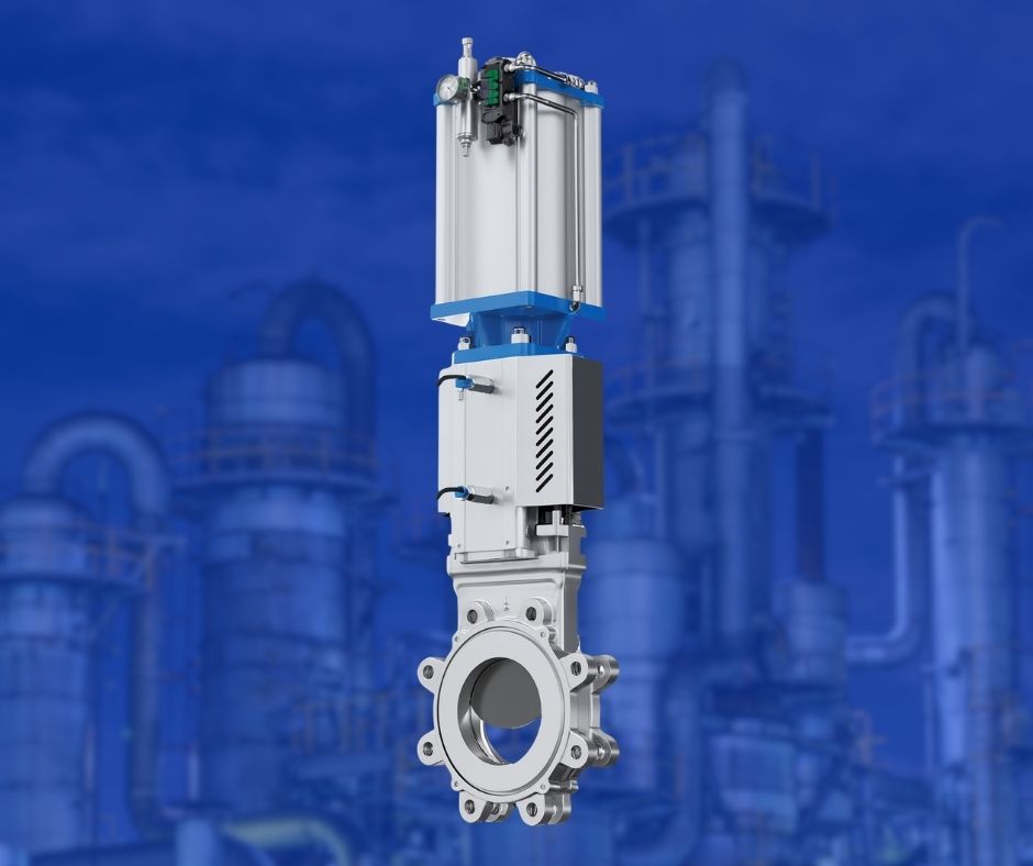 Industrial valve maintenance technician inspecting control valves in a South African process plant