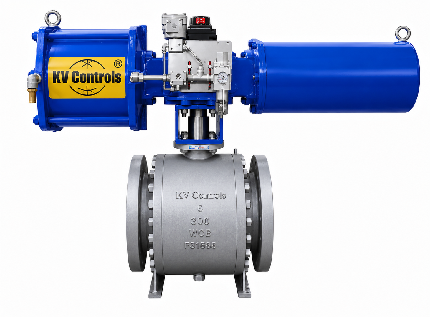 pneumatic actuator fitted ball valve