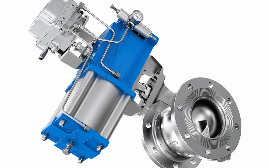 segmented control valve flanged v ball