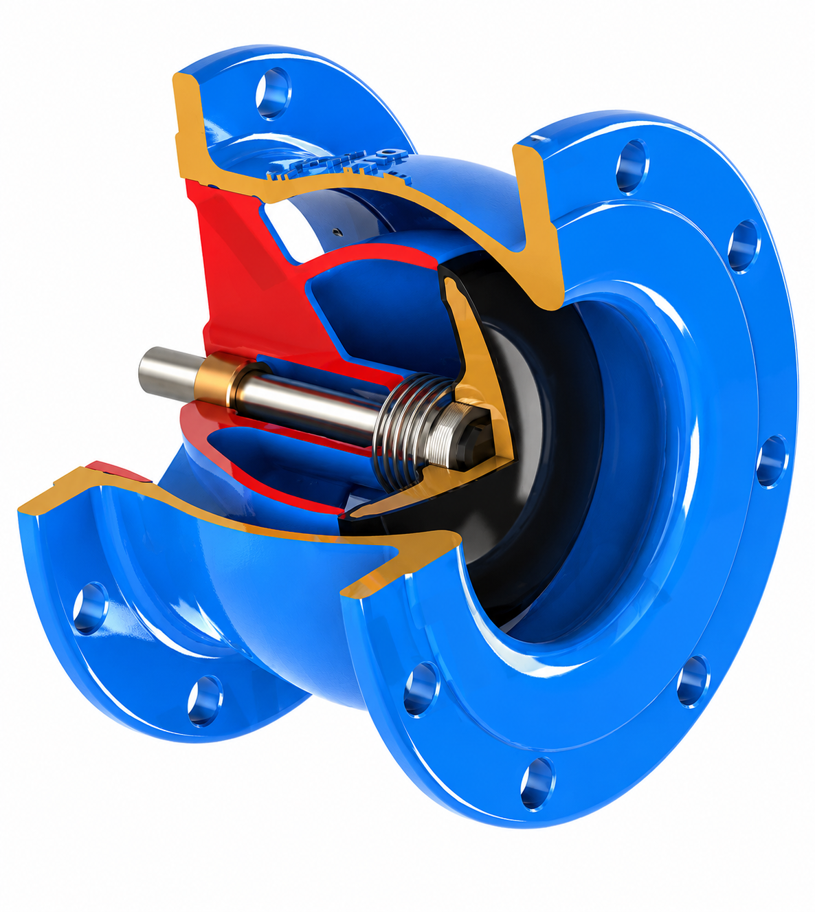 non slam chek silent nozzel type valve